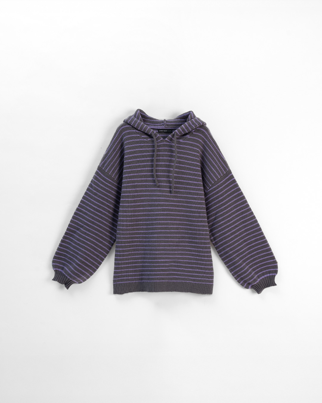 ストライプフーディニットトップス  3色展開