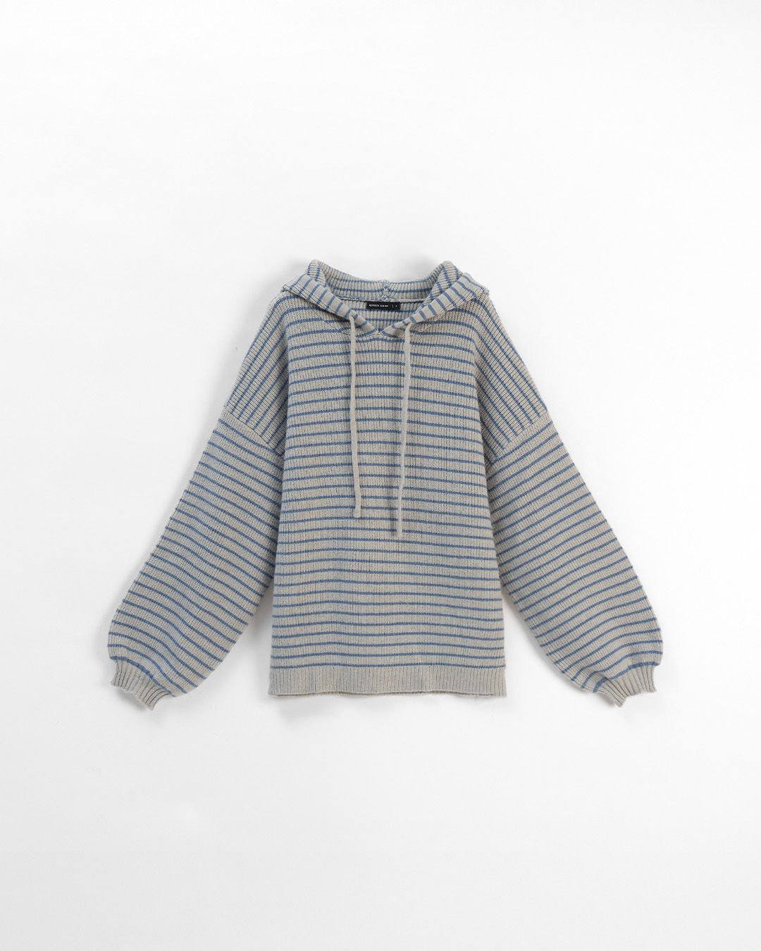 ストライプフーディニットトップス  3色展開