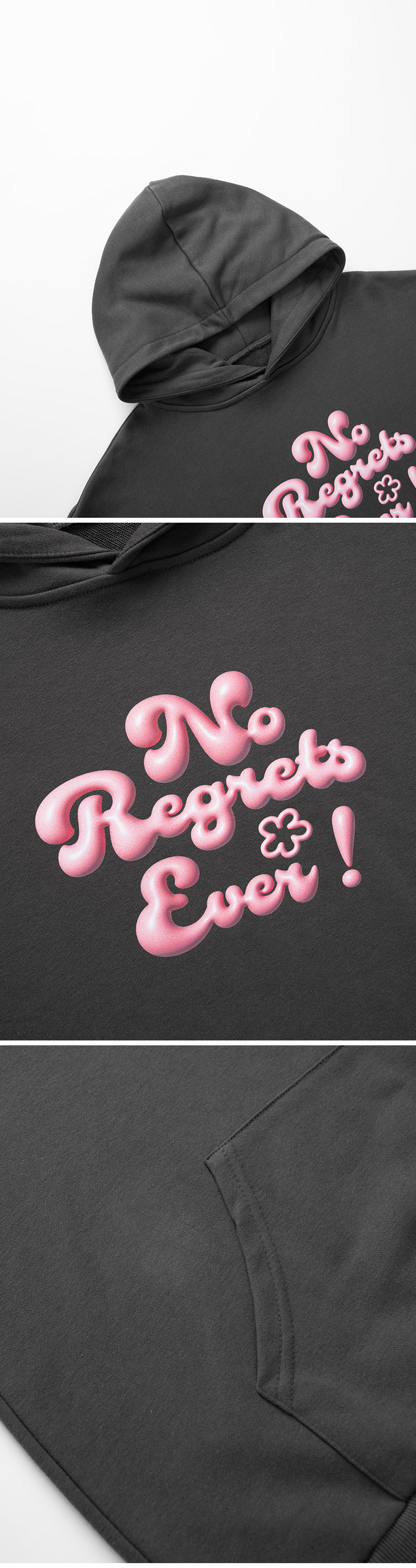 立体ロゴプリントパーカー