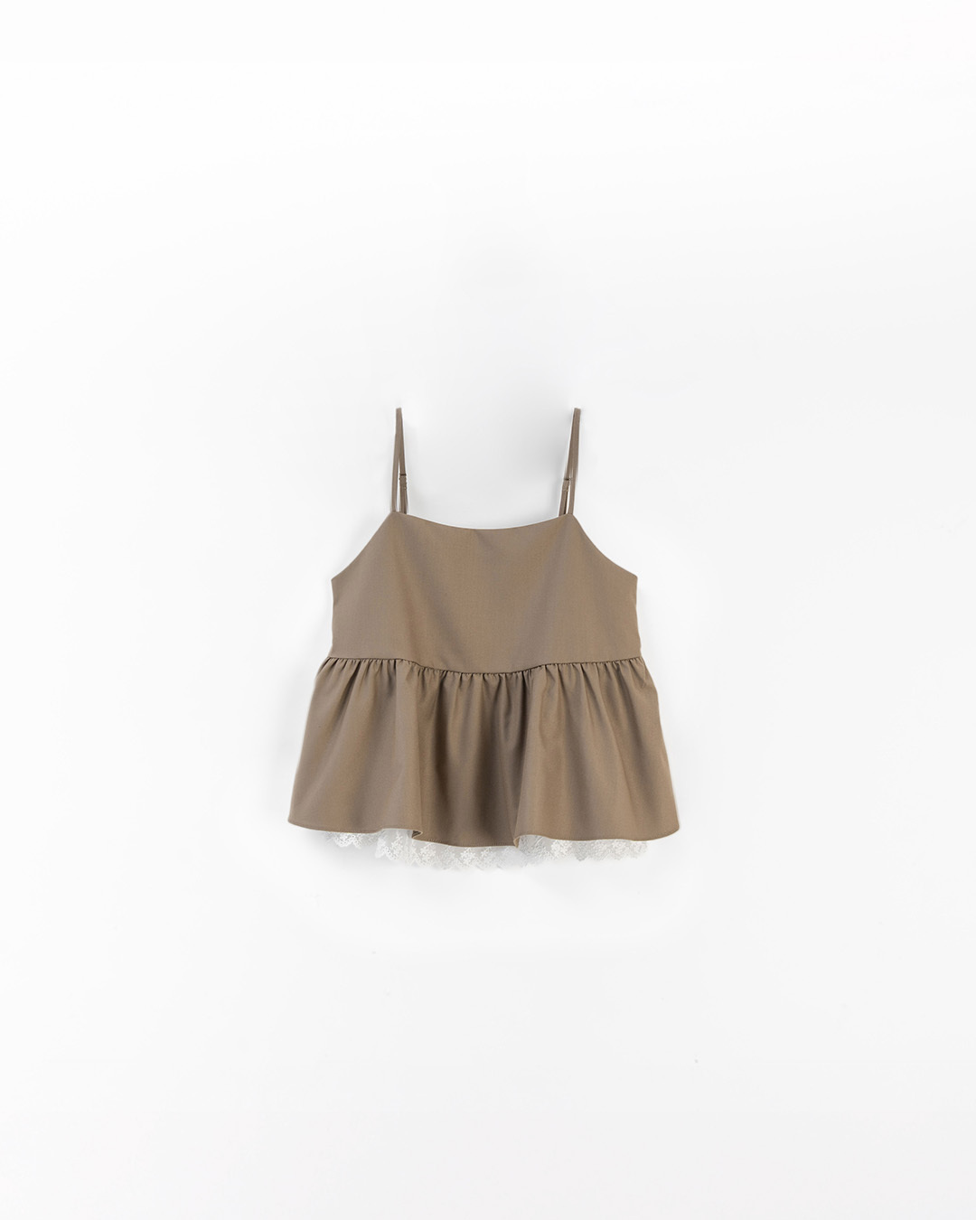 レース切替キャミソールトップス 2色展開