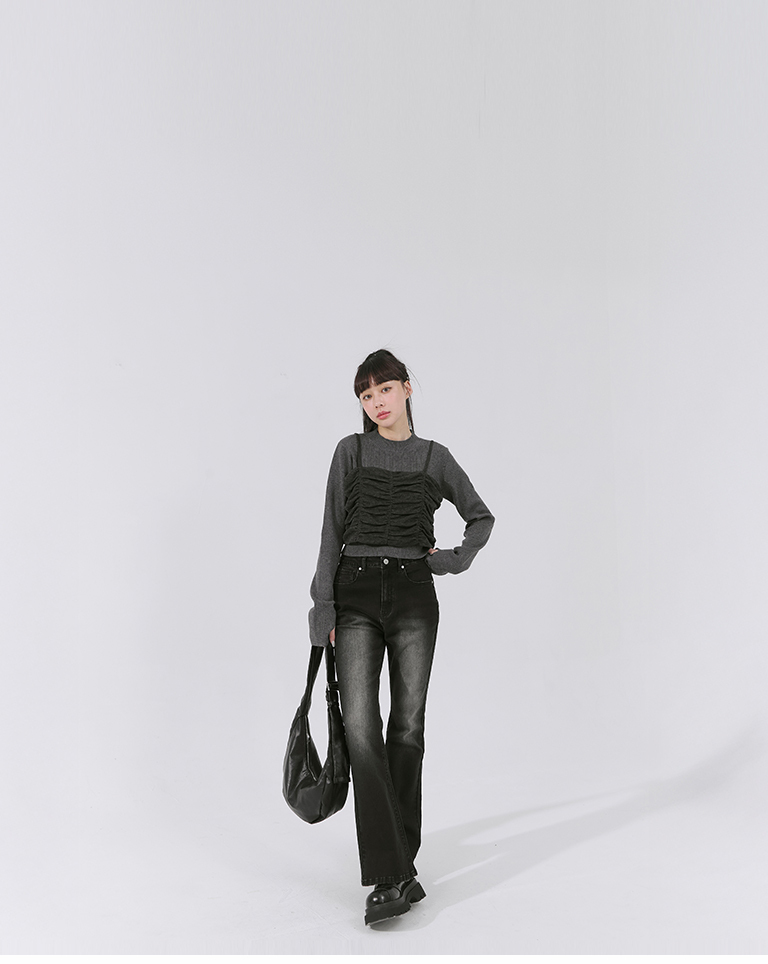 サムホールニットトップス 3色展開