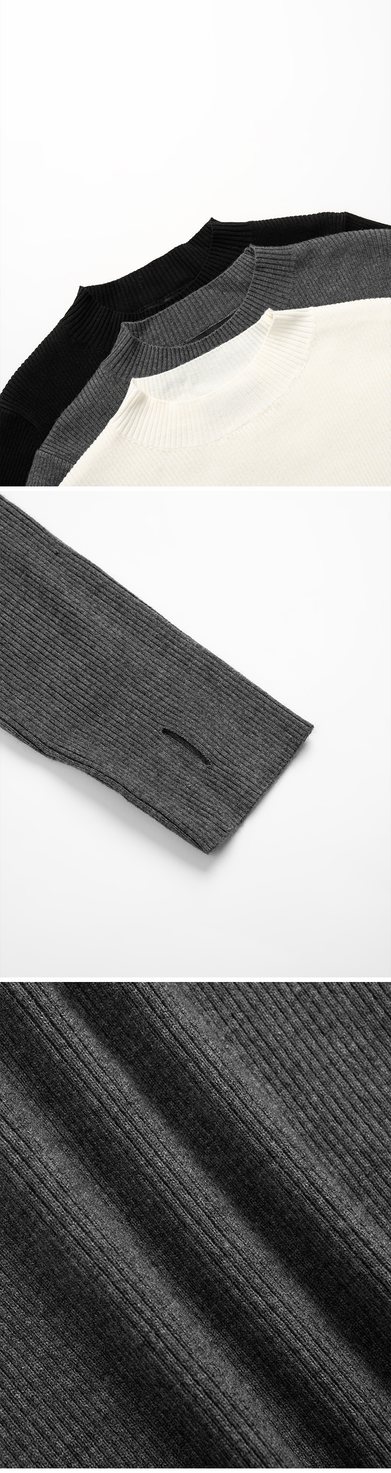 サムホールニットトップス 3色展開