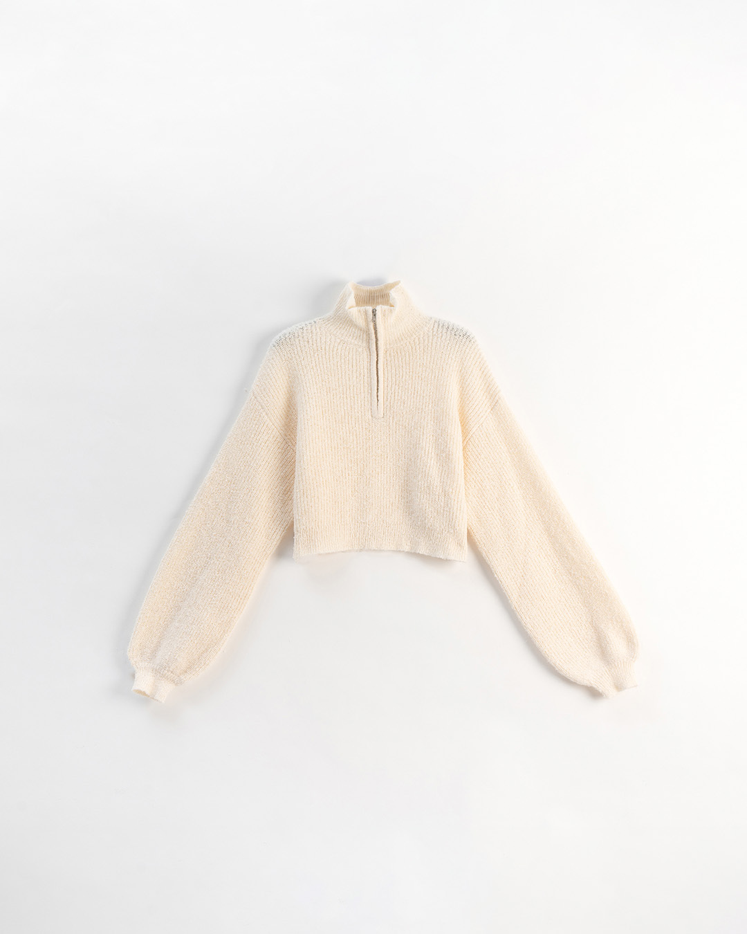 ハーフジップショートニット 3色展開