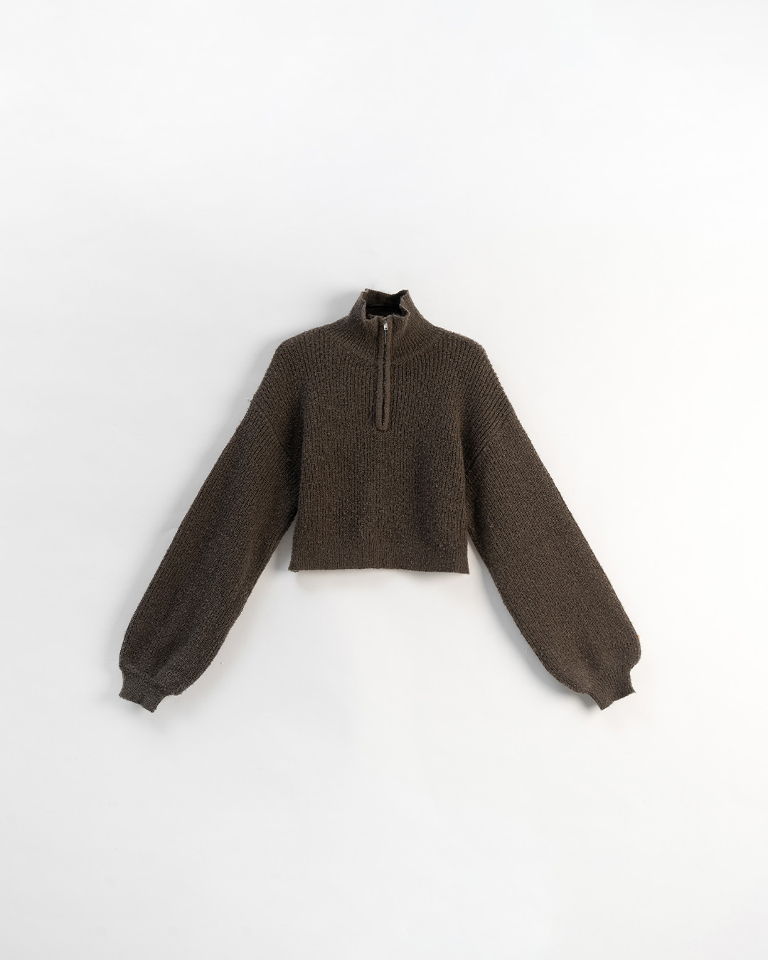 ハーフジップショートニット 3色展開