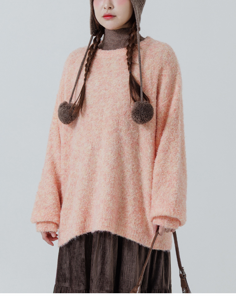 オーバーサイズニット  3色展開