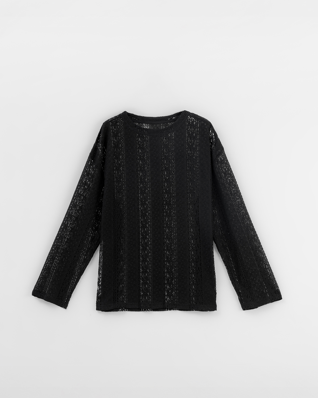 レースジャカードシアートップス 2色展開