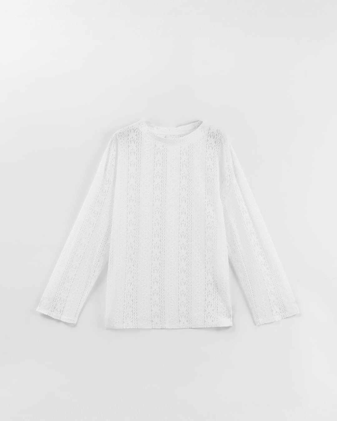 レースジャカードシアートップス 2色展開