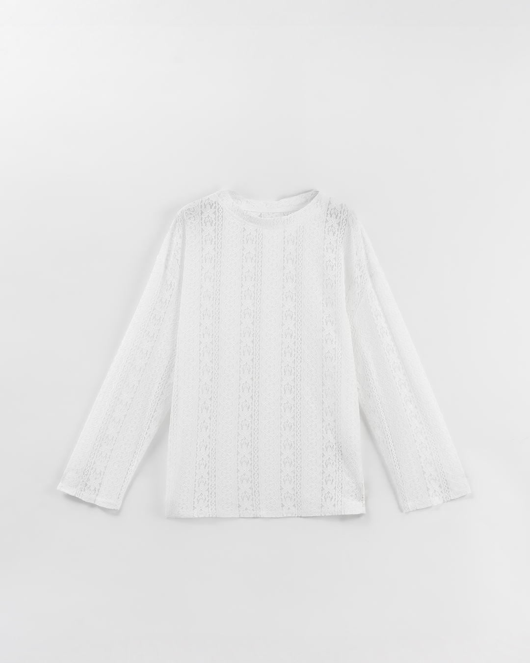 レースジャカードシアートップス 2色展開