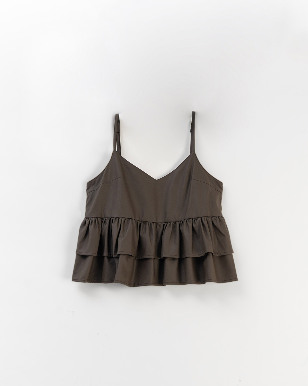 フリルレザーストラップベスト 2色展開