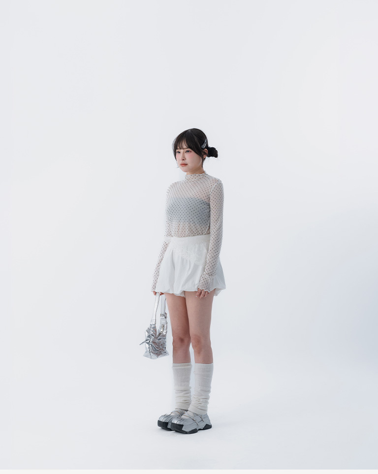 ドットシアーメロウトップス 3色展開