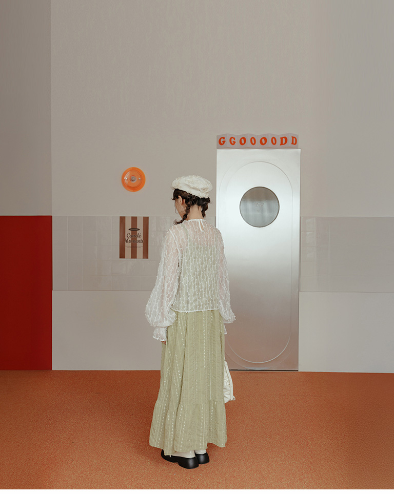 シアーシャーリングブラウス 2色展開