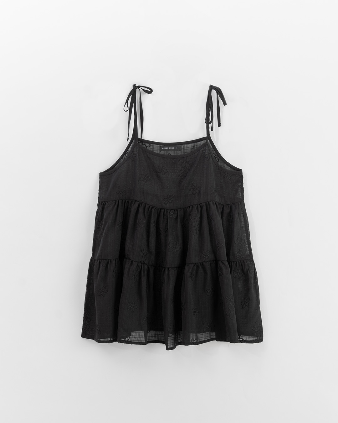 フラワー刺繍シアーキャミソール 4色展開