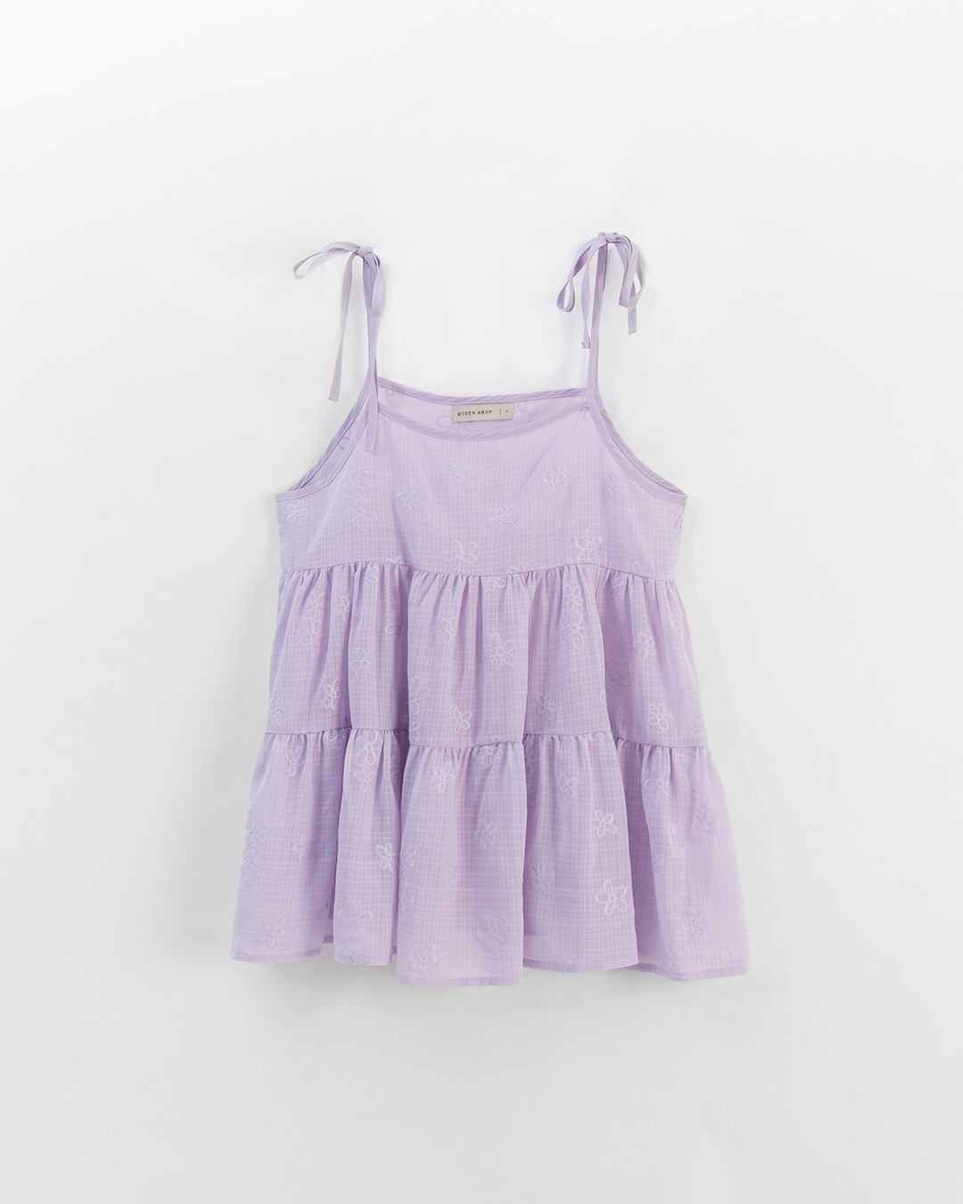 フラワー刺繍シアーキャミソール 4色展開