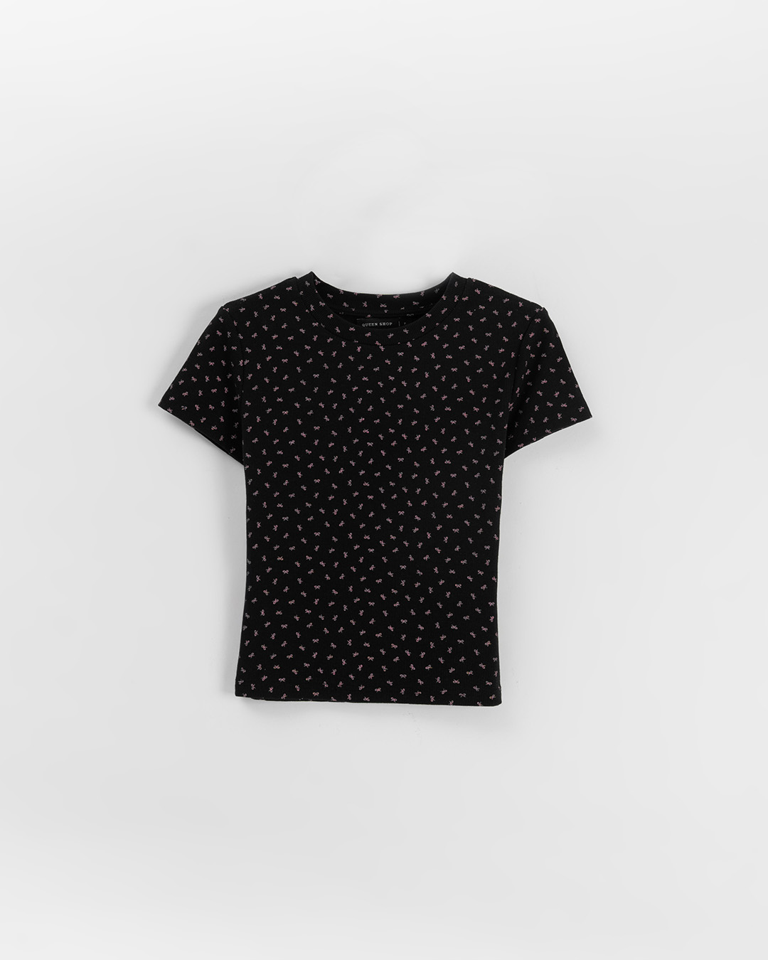 リボンプリントフィットトップス 3色展開