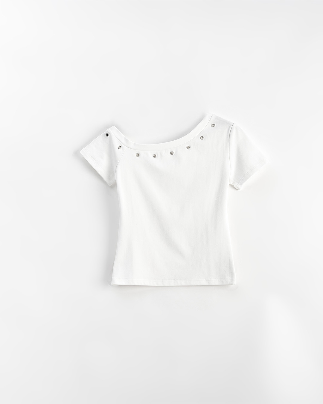 メタルボタンワンショルダートップス 3色展開