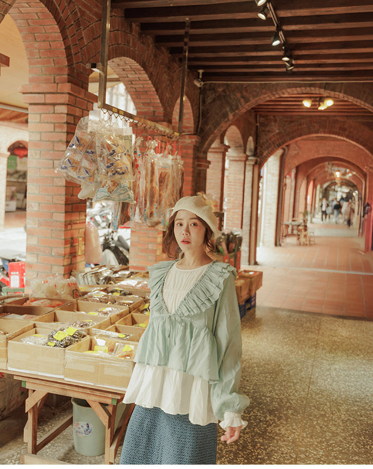 フリルカラーリボンシャツ風羽織 3色展開