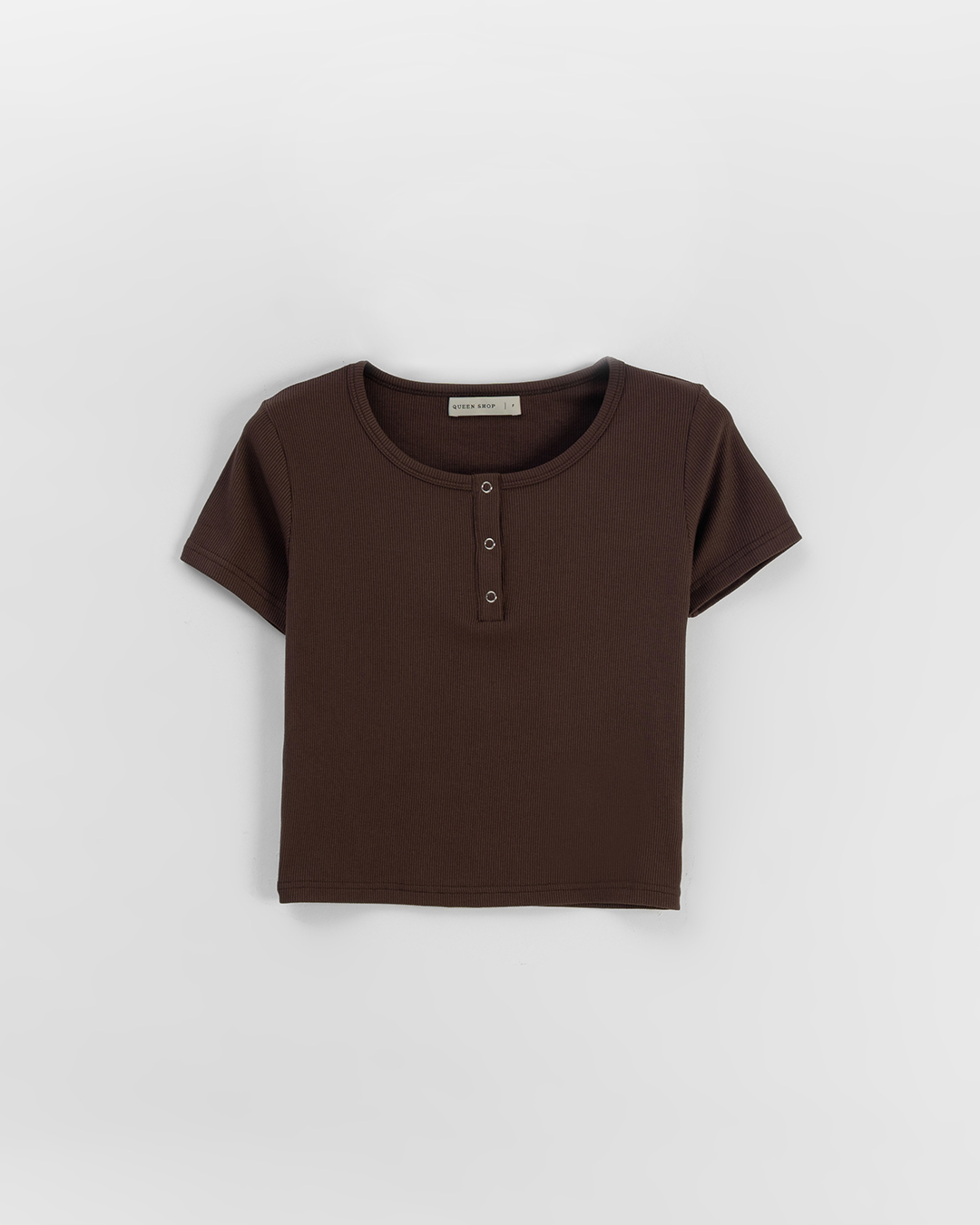 スナップボタンフィットトップス 4色展開