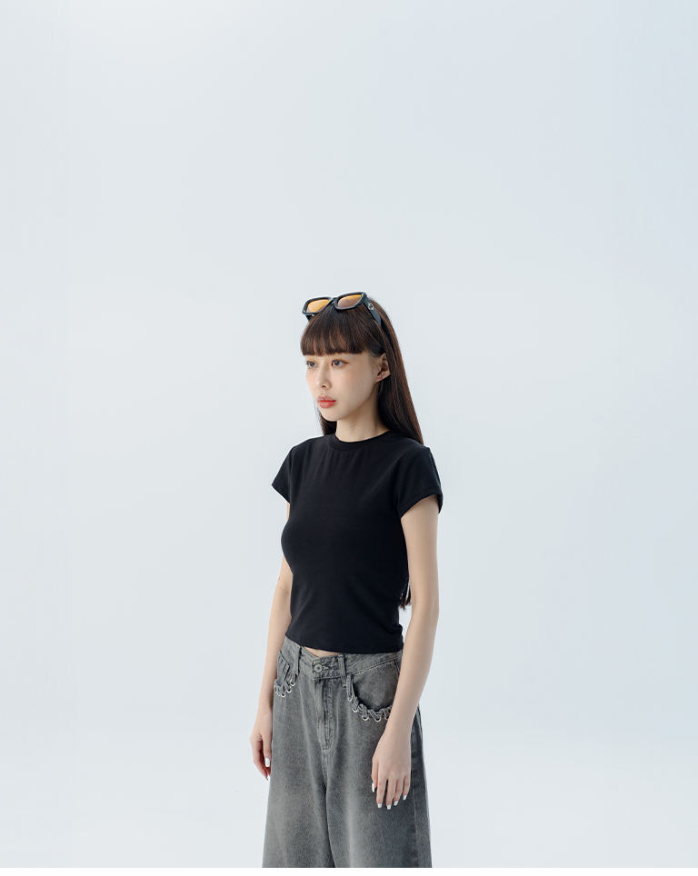 ストレッチフィットトップス 4色展開