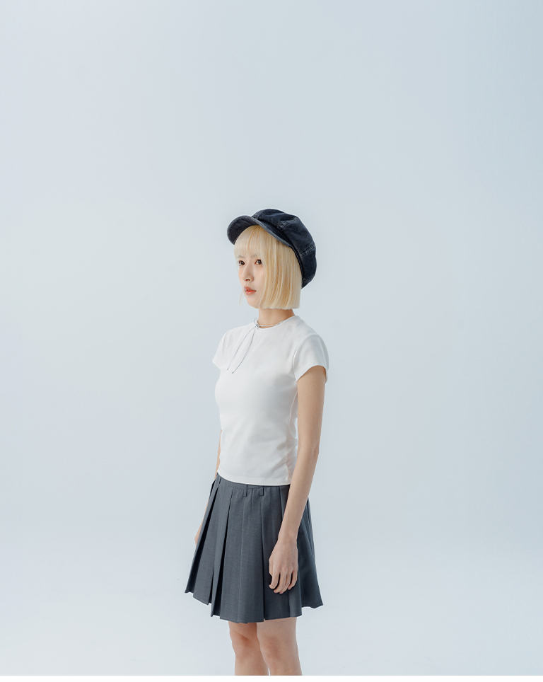 ストレッチフィットトップス 4色展開