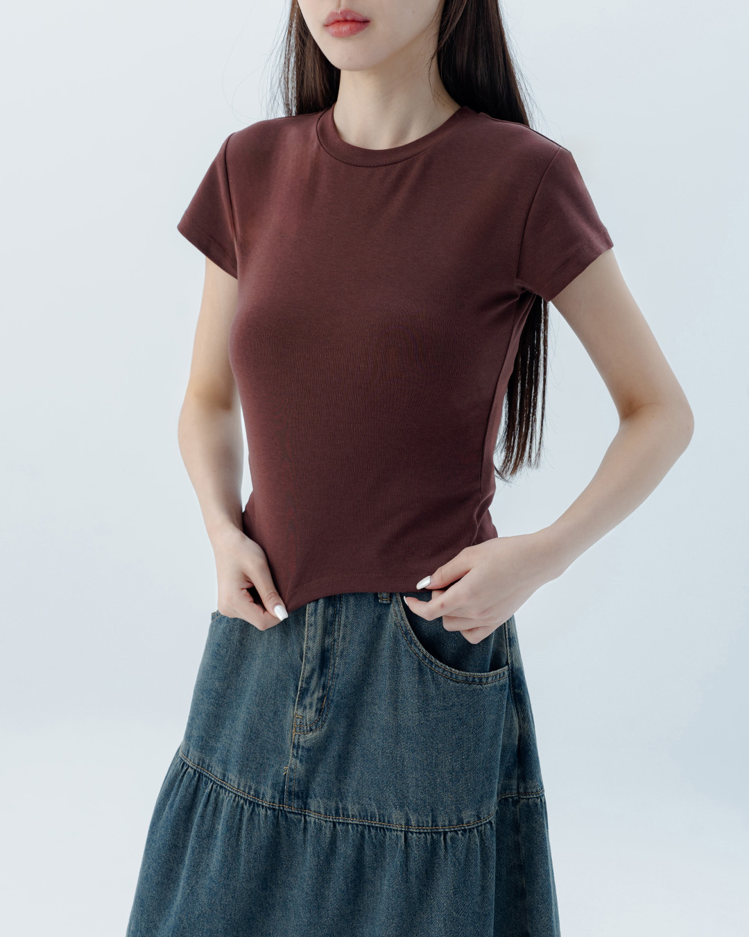 ストレッチフィットトップス 4色展開