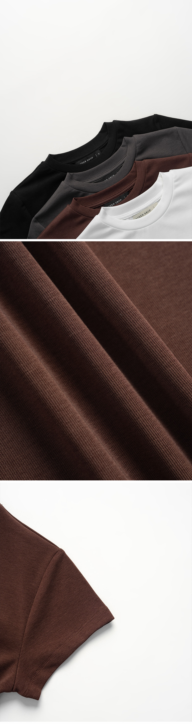 ストレッチフィットトップス 4色展開