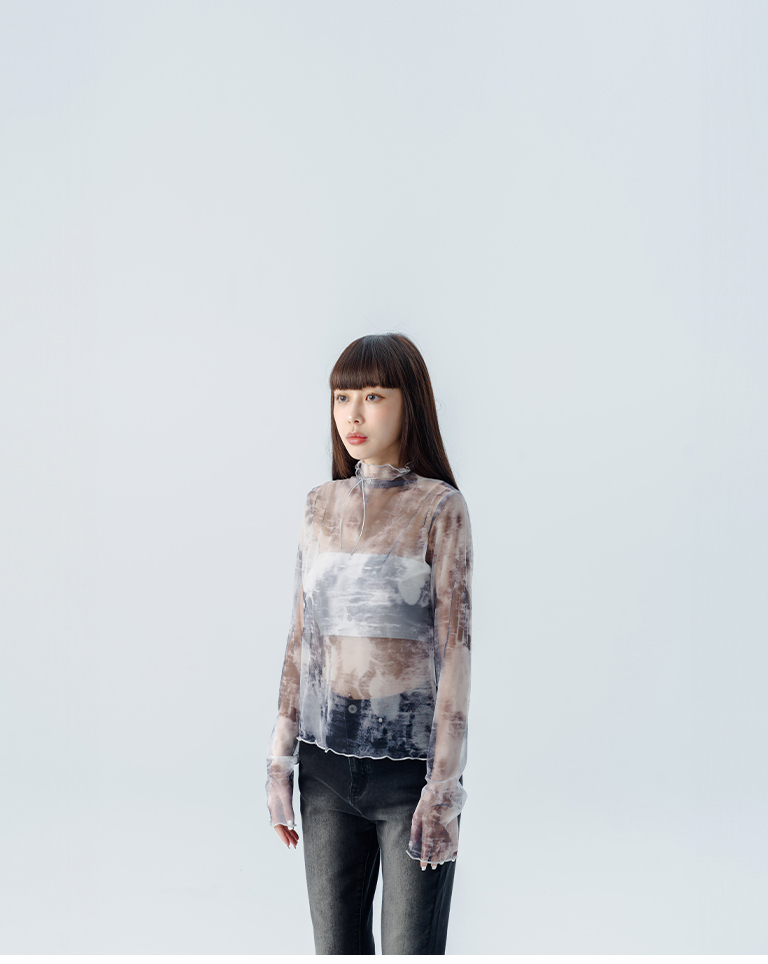 グラデーションシアートップス 2色展開