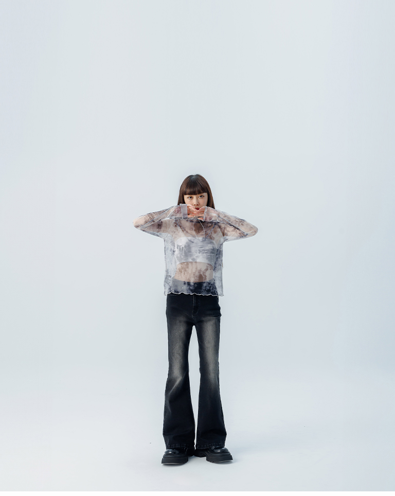 グラデーションシアートップス 2色展開