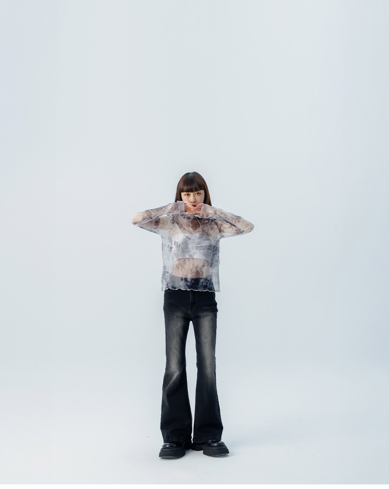 グラデーションシアートップス 2色展開