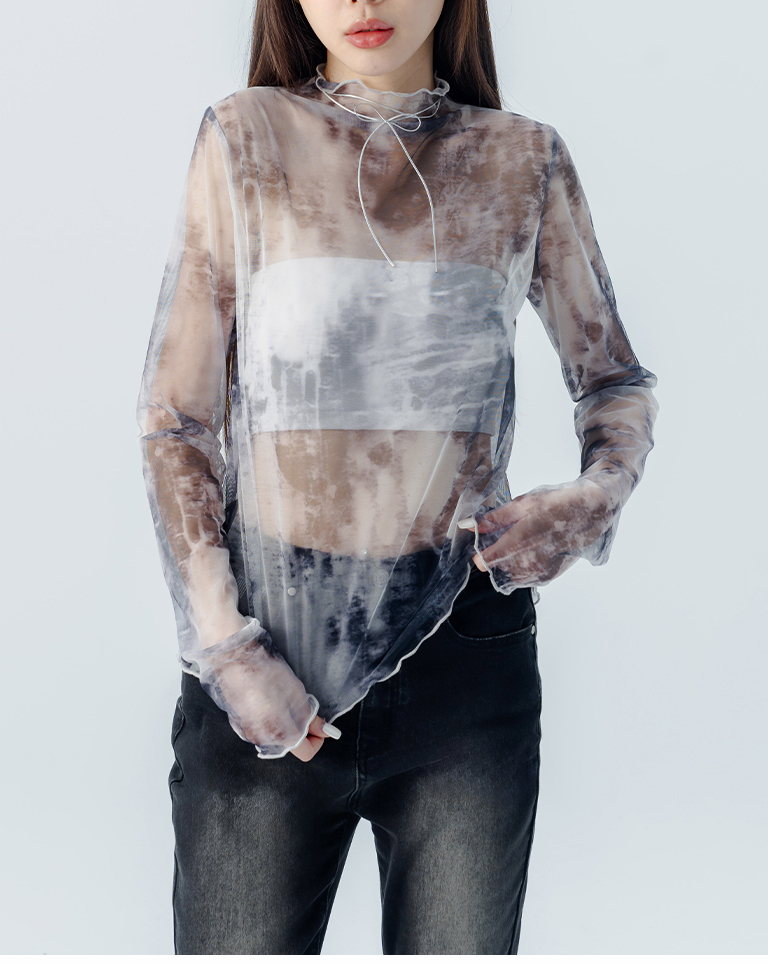 グラデーションシアートップス 2色展開