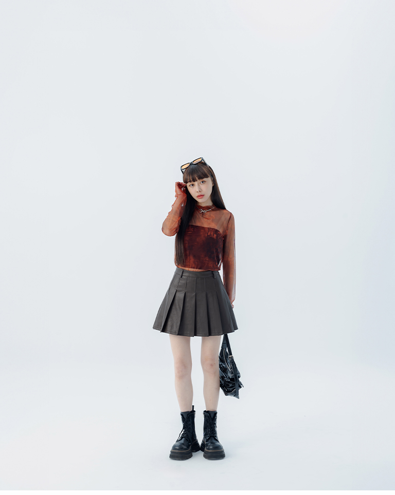 グラデーションシアートップス 2色展開