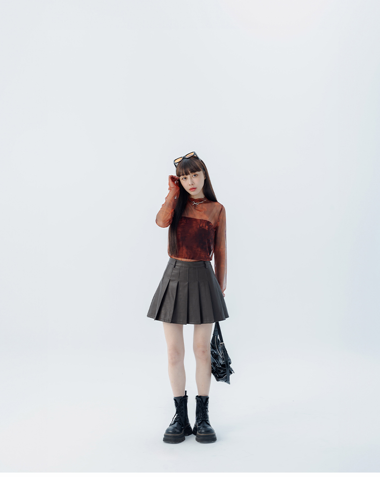 グラデーションシアートップス 2色展開