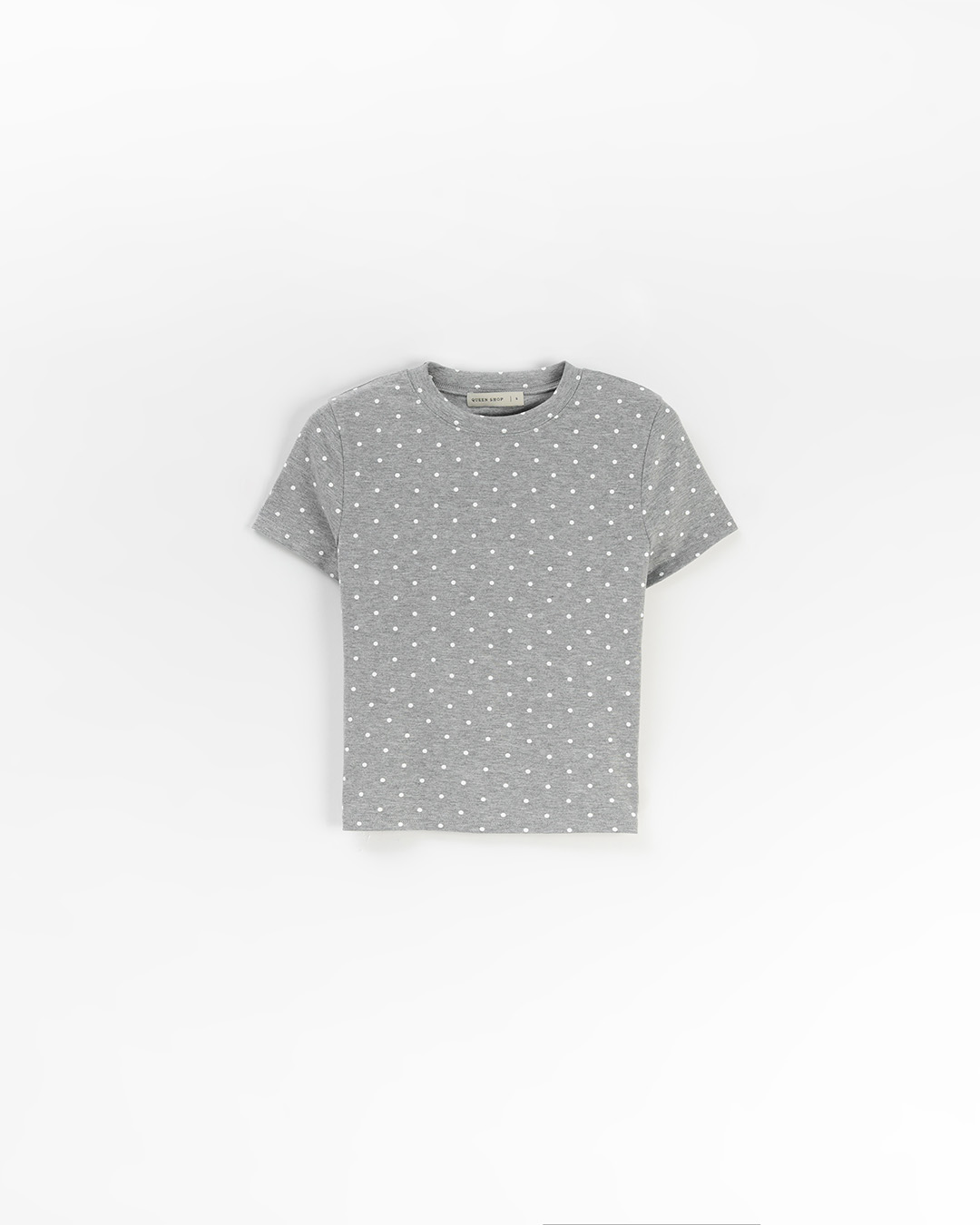 春1尚未收到---ドット柄クルーネックトップス 3色展開