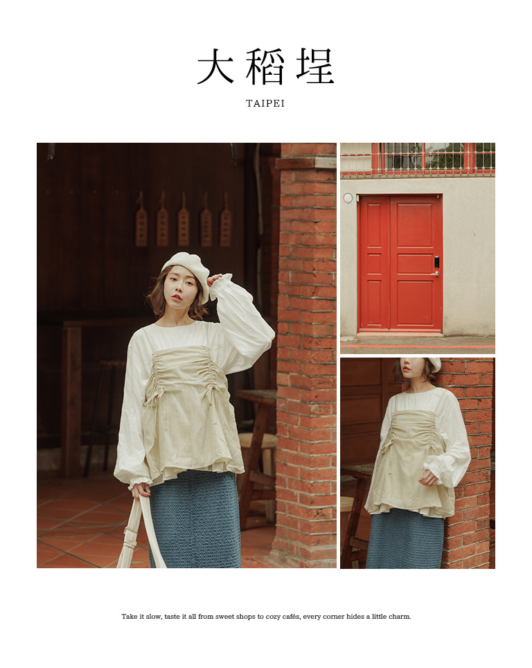 春1尚未收到---ドローストリングキャミソール 3色展開