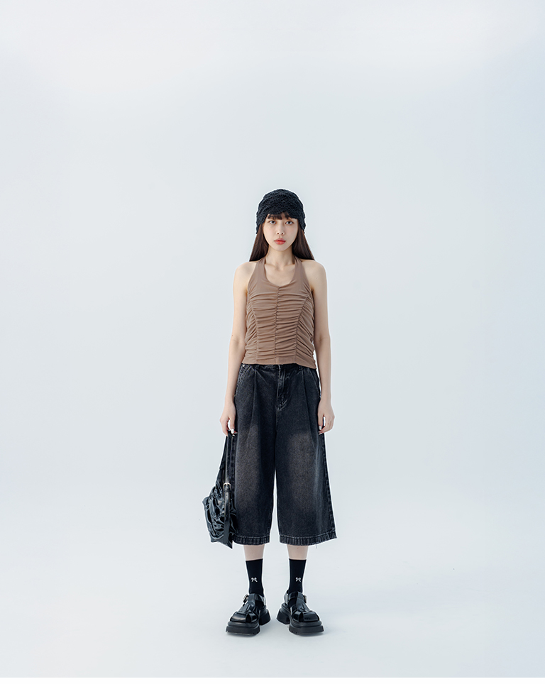 ネックリボントップス 4色展開