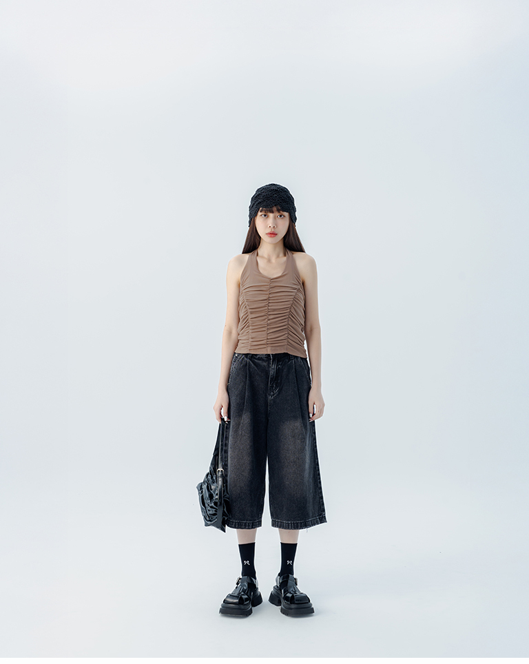 ネックリボントップス 4色展開