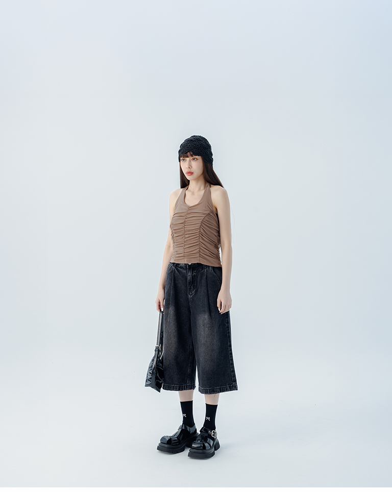 ネックリボントップス 4色展開