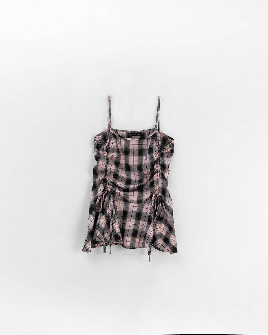 チェックドロストキャミベスト2色展開