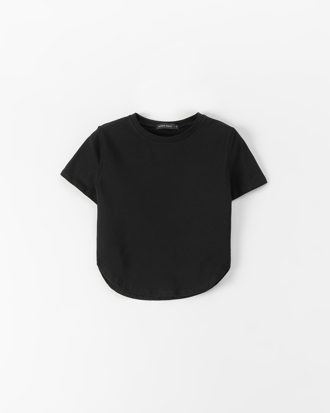 接触冷感ラウンドヘムクルーネックTシャツ 5色展開
