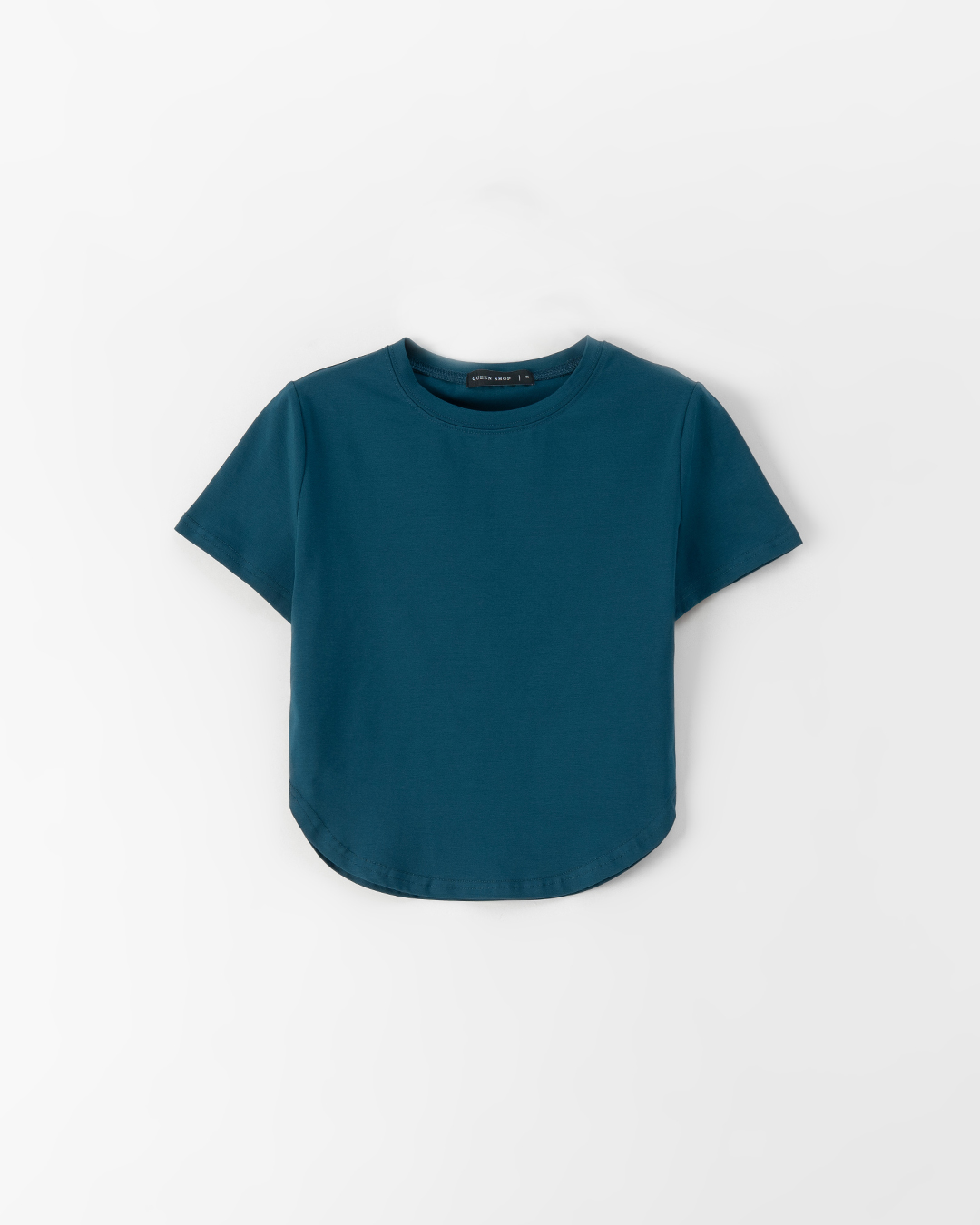 接触冷感ラウンドヘムクルーネックTシャツ 5色展開