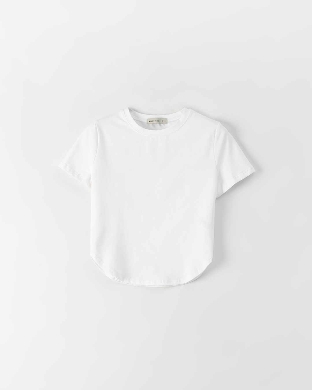 接触冷感ラウンドヘムクルーネックTシャツ 5色展開