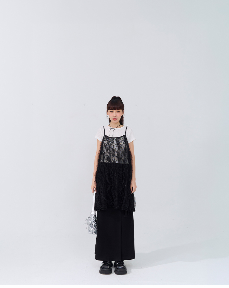 レースシアーキャミベスト 2色展開