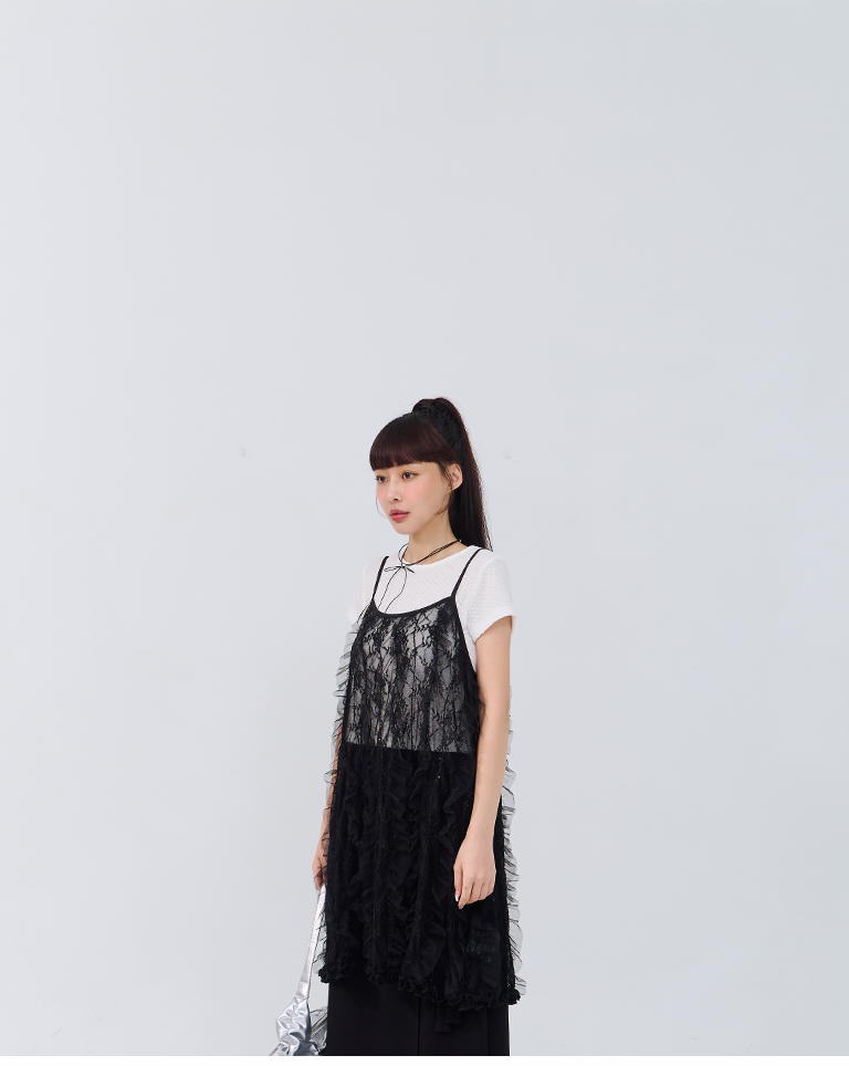 レースシアーキャミベスト 2色展開