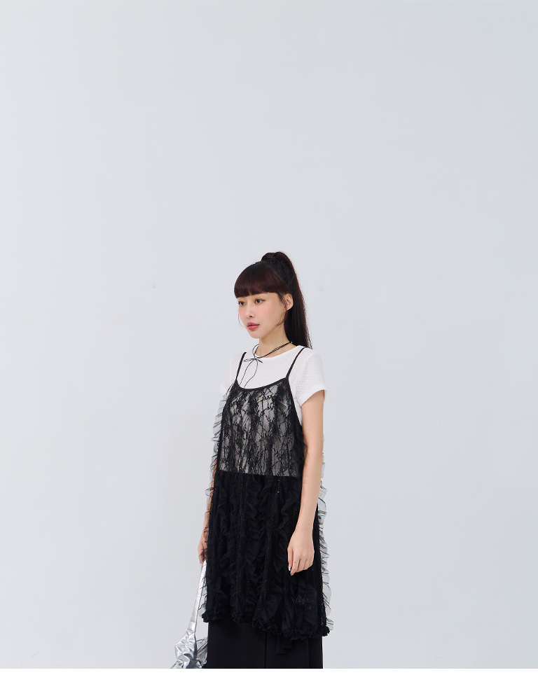 レースシアーキャミベスト 2色展開