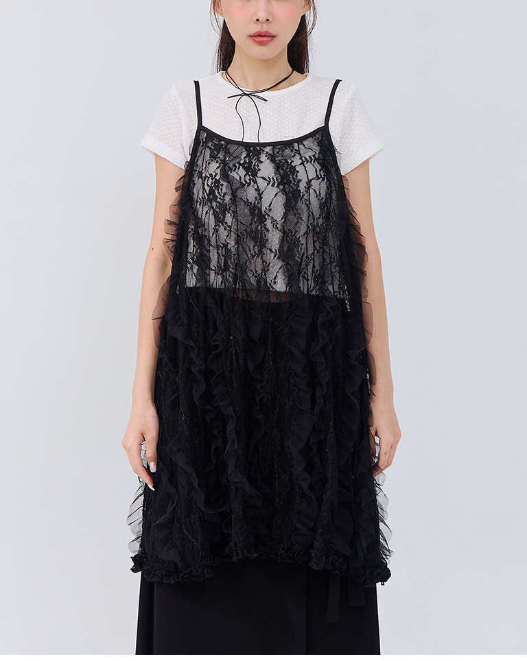 レースシアーキャミベスト 2色展開