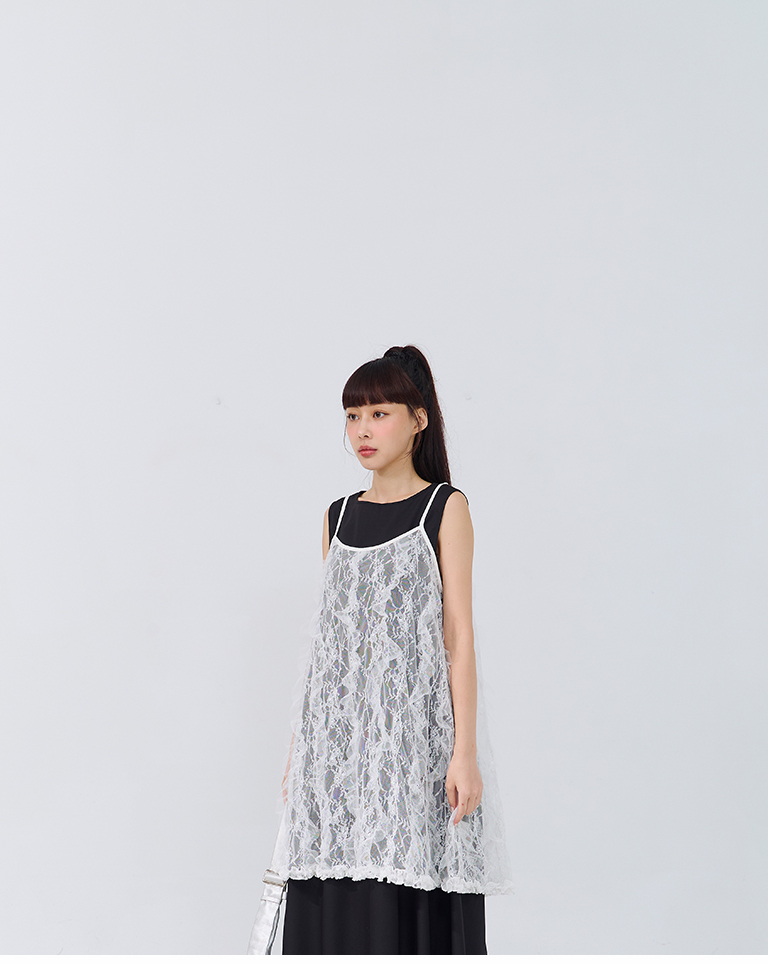 レースシアーキャミベスト 2色展開