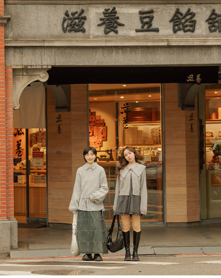 春1尚未收到---ダブルレイヤーチェックワンピース 2色展開