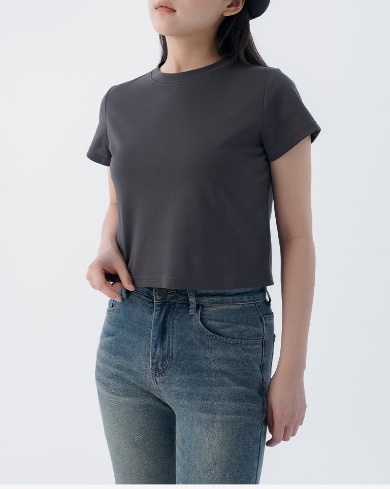 クールタッチ ショートフィットトップス 4色展開