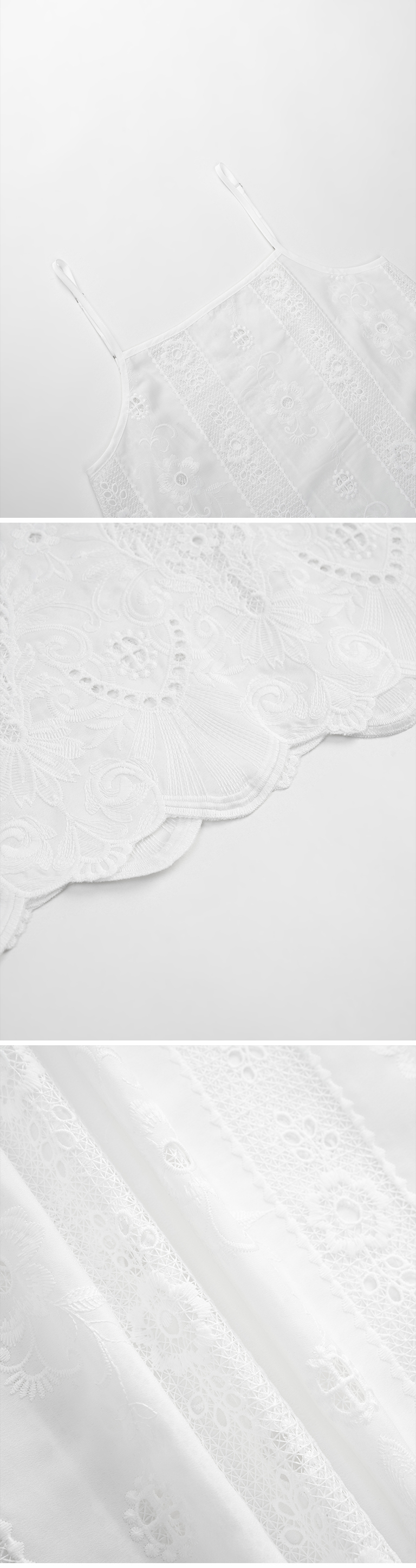 レース透かし編みキャミソール