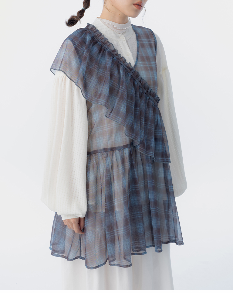 チェックシアーベストセット 3色展開