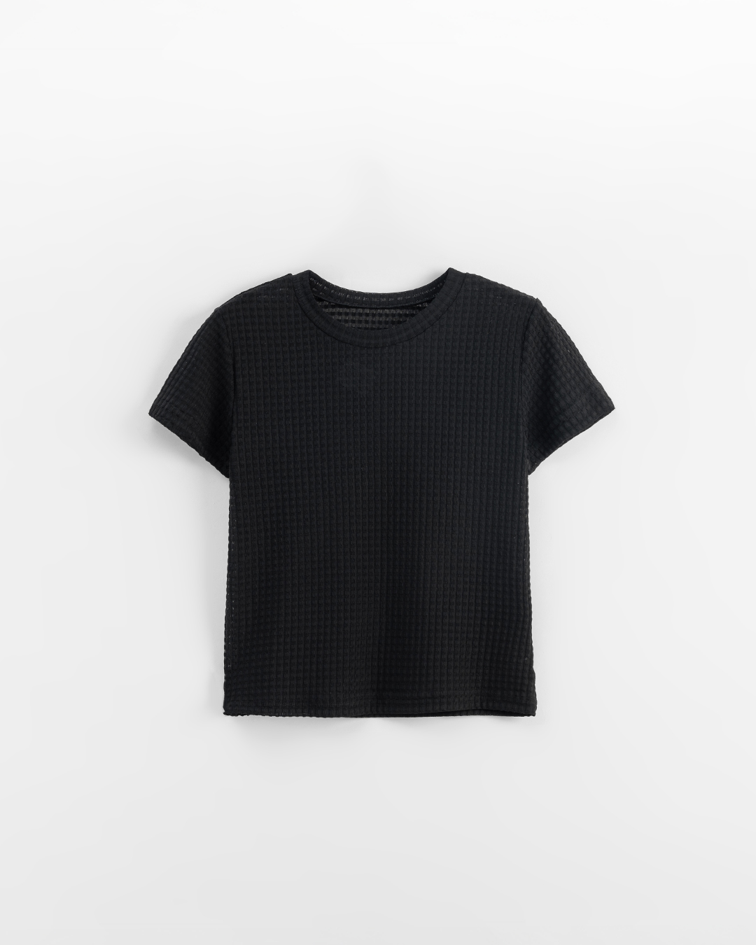 立体チェックシアーショートトップス 5色展開 S/M